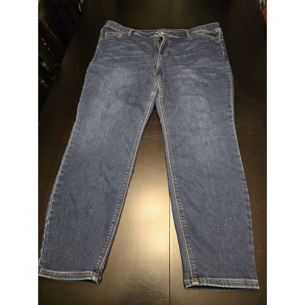 Old Navy High-Rise Super‎ Skinny Stretch Jeans Blue Medium Wash Built-In Warm